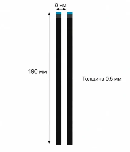 Клейкая полоска TERMAX Strip B05, 190×8×0,5 мм