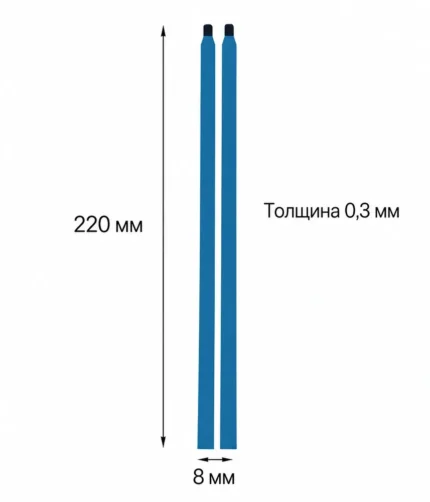 Клейкая полоска TERMAX Strip P03, 220×8×0,3 мм