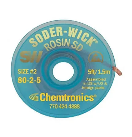 Оплётка Chemtronics Soder-Wick SW18025, 2мм × 1.5 м